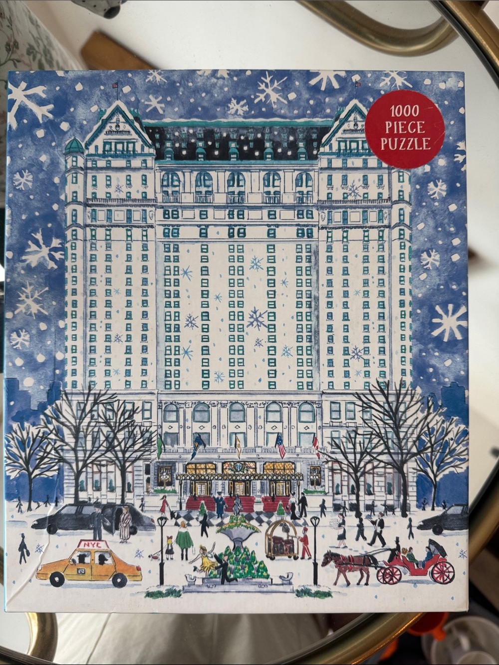 Winter at the Plaza Puzzle by Michael Storrings